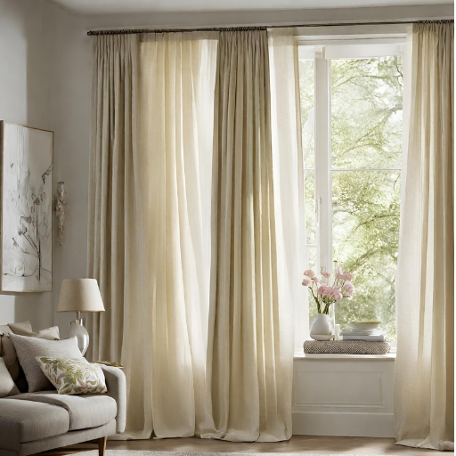 A Light Yellow Curtain, with very light layer